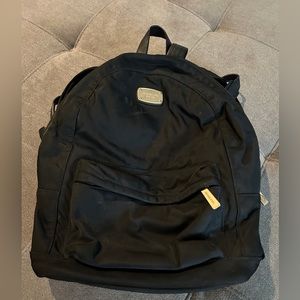 michael kors black nylon backpack